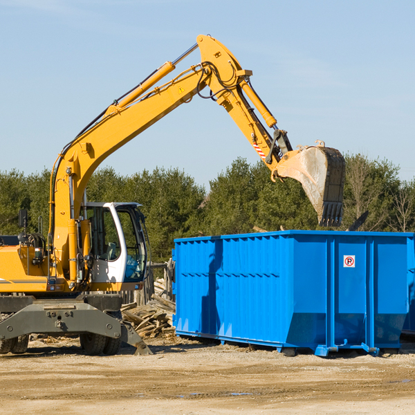 are there any restrictions on where a residential dumpster can be placed in Coaling AL